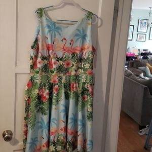 Lady V London flamingo dress